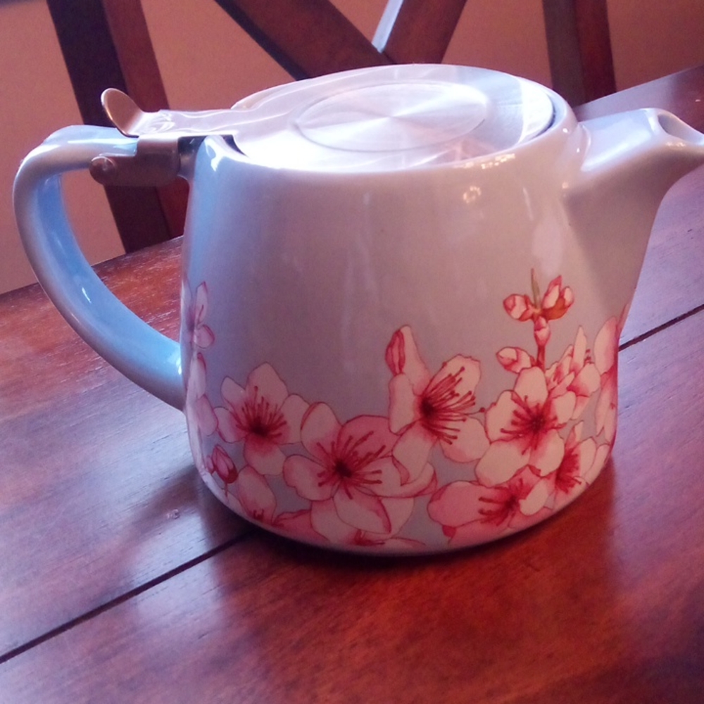 ALFRED CHERRY BLOSSOM CERAMIC STAINLESS STEEL Tea Diffuser